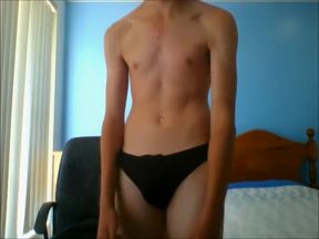 Hot teen 18+ Me Flexing And Stomach Vacuum In Speedo