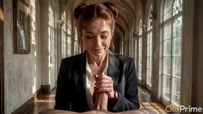 a shocking ending for an older nymphomaniac: i roughly rammed my cock into this mature woman s juicy pussy and came from her moans [ai]