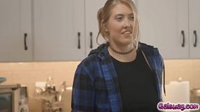 Lulu Chu caught Electra Rayne masturbating and helps her out