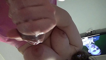 Fan gets his first ever extreme milking experience after using his face to make myself cum