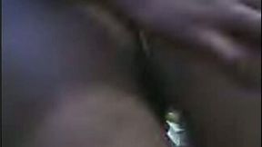 Horny man bent over his girlfriend in front of webcam