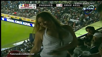 Soccer Fan with Bouncy Boobs