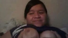 Busty dark haired bitch calls me to show her boobs