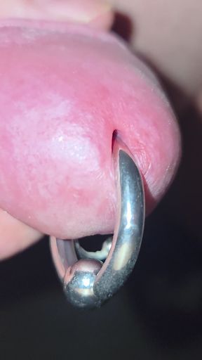 Close-up cumming and slowmotion