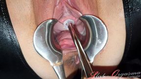 Slut Orgasm&#x1F4A6; Celeste Peephole Play and Exam