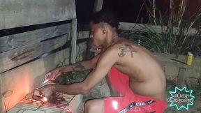 Depois do churrasco,o churrasqueiro provou da minha lingui&ccedil_a filme completo no Red!