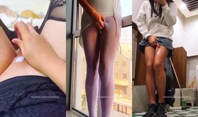 Yuanladyboy 2025 Asian Ladyboy Compilation of Thick Thighs and Stockings Cumshots