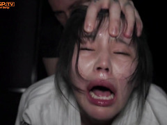 Asian Slut Surrounded by Cocks Deepthroats & Gets Face-Fucked Hard