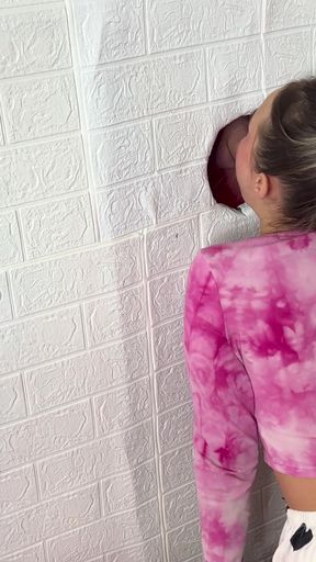 Gloryhole dick cannot handle that kind of touch   Clip 1