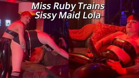 Mommy Ruby Trains Sissy Maid Lola: BBC Strap-On Worship, Ass Stretching & Bull Prep