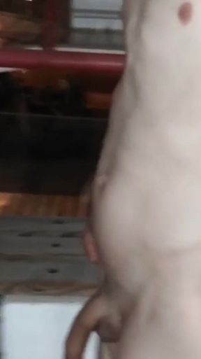 Nude in Mall Pissing and Masturbating