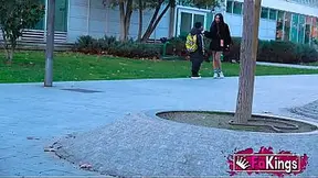 Alt beauty mom banged by a little giant man. Lara Croft, fishing for rod in the streets on FAKings