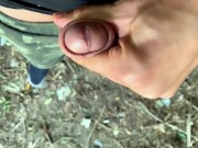 Look on my wet urethra - glans close up