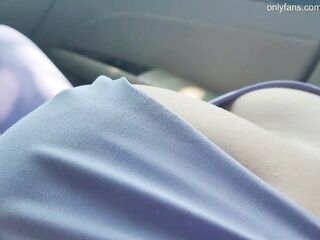 Softly Touching Sexy Large Bazookas of my Stepsister