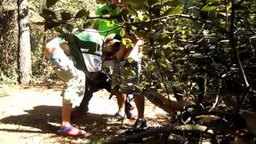 Caught in Public: Gay Threesome Gets Wild Outdoors