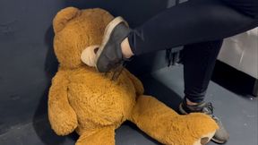 Part 1 – Crushing plushies Big Ted - Big Teddy Meets My Sweaty Sneakers After Workout