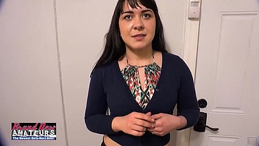 Sexy South-American Brunette Victoria Was Pussy & Throat Fucked!