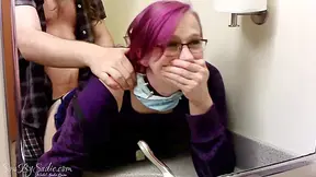 Quarantine Quickie In Public Restroom (close-up Creampie)