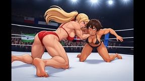 Female Wrestling Confessions #94B: My Fierce International Grapple Confession (Animated)