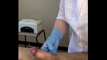 The client did not expect to cum during the procedure