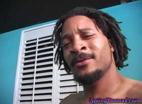 Spring Thomas Found a Cuckold Who Cleans Black Cum of Her