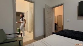 STEP-SIS went to bed without wearing any panties