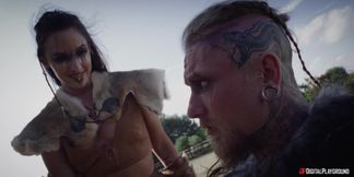 Brunette Temptress Ignites Rough Passion in Outdoor Play