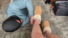 Sweaty Ugg Worship, Shoe Sniffing + Barefoot Gagging