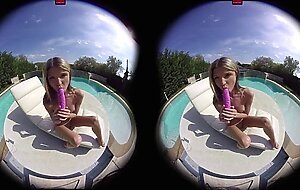 Virtualporndesire - gina gerson plays by the pool 180 vr 60 fps