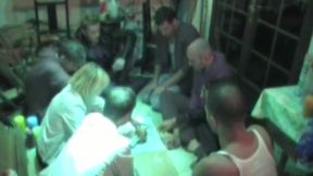 BIsexuel party at home with my straight friend