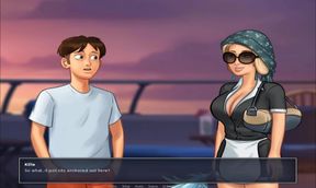 Summertime saga part 284 - nude slut on yacht