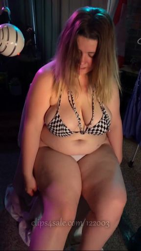 Epic moment from &quot;Micro Bikini with Skirt and Vibrating Lace Panties - Two Clitoral Orgasms - BBW Masturbation - Dirty O Faces&quot;