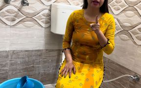 Indian Step Mom Pissing in Washroom Step Son Very Naughty Desi Indian Fucking in Hindi Audio
