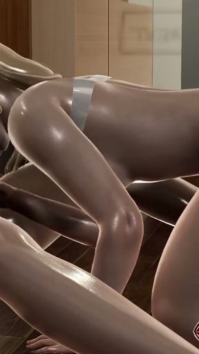 AJ Office Anime Girl's Big Ass 3D Animation - POV Handjob, Deepthroat Blowjob with Explosive Cumshot Ending Hentai&hellip;   Clip 2