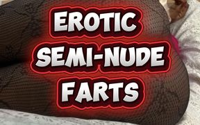 Erotic Semi Nude Farts by Black African Fart Queen