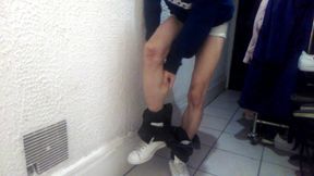 Twink Shows His Calves for Feet Fetish Lovers