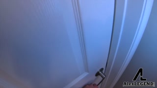 Horny Busty Babe Blows Roommate Huge Cock After The Gym!