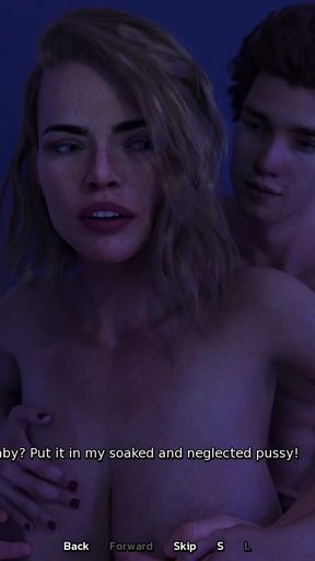 Iconic moment from &quot;My Hot Blonde Stepaunt Seduces Me, so I Creampied Her Pussy, Almost Caught! - 3D Hentai Animated Porn -&quot;