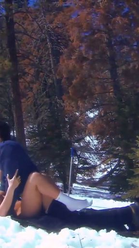 Skiing and fucking, the 2 perfect outdoor sports   Clip 2