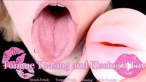 Tongue Teasing and Kissing a Toy - HD