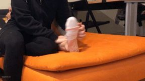 SOCKS OFF AND TICKLED GIRL WITH VERY TICKLISH FEET - MOV Mobile Version