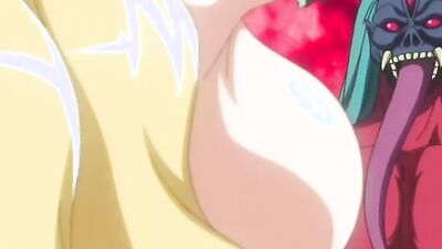 Watch this hentai babe get her tight hole destroyed by a monster cock