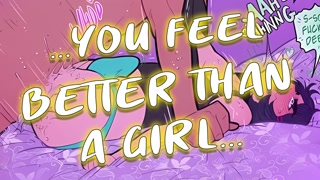 Convincing your "Straight" Friend to F*ck you while Crossdressing~ [Femboy? Listener] [Blowing Me]