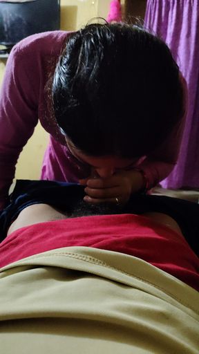 Desi Village Girl Blowjob to Her Lover