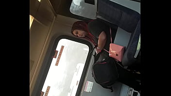 BBC dick flash on train cock flash she likes