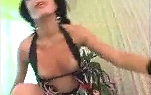 Gorgeous tranny and guy bareback eachother