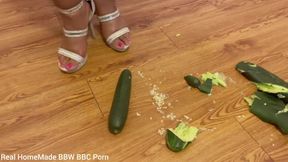 Squashing Eggplants in My High Heels