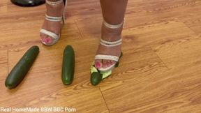 Squashing Eggplants in My High Heels