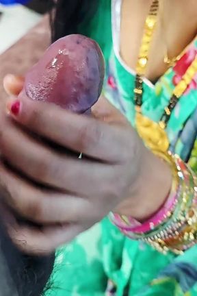Bhabhi did blue job in Hindi voice