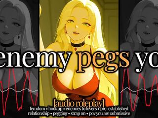 F4M - Audio Roleplay - FemDom Pegging - Enemies to Lovers